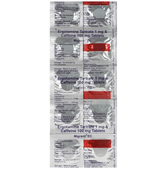 migranil ec tablet 10's